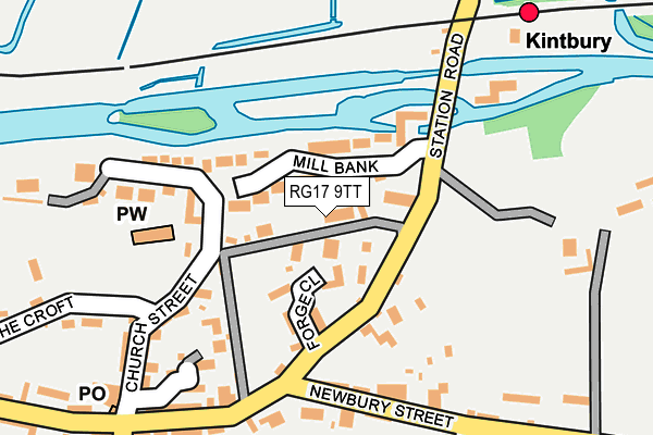 RG17 9TT map - OS OpenMap – Local (Ordnance Survey)