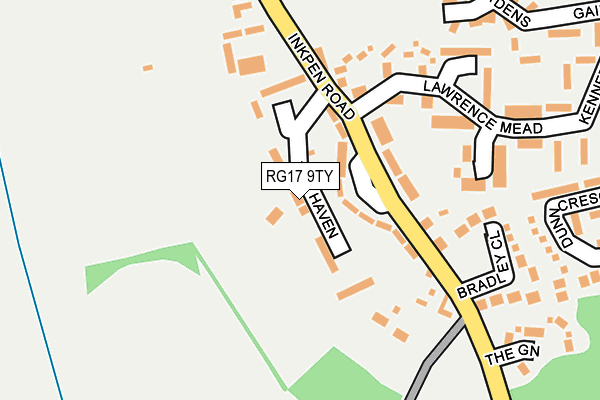 RG17 9TY map - OS OpenMap – Local (Ordnance Survey)