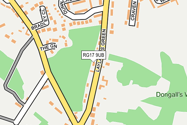 RG17 9UB map - OS OpenMap – Local (Ordnance Survey)