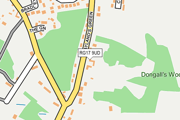 RG17 9UD map - OS OpenMap – Local (Ordnance Survey)