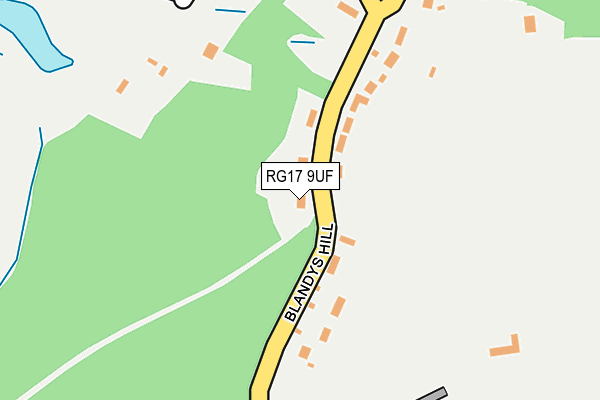 RG17 9UF map - OS OpenMap – Local (Ordnance Survey)