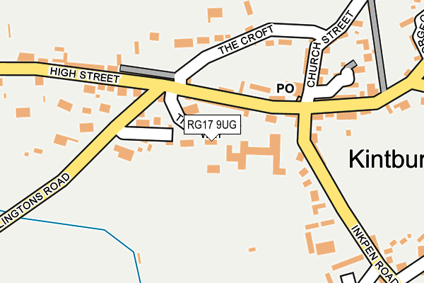 RG17 9UG map - OS OpenMap – Local (Ordnance Survey)