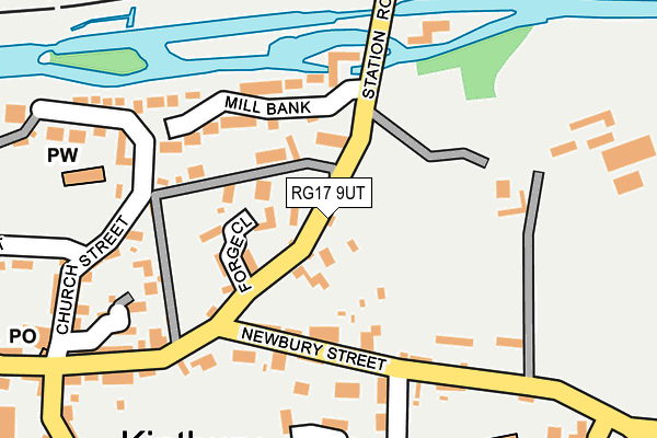 RG17 9UT map - OS OpenMap – Local (Ordnance Survey)
