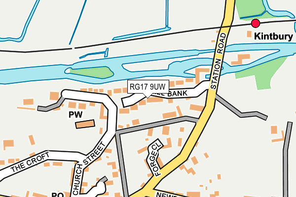 RG17 9UW map - OS OpenMap – Local (Ordnance Survey)