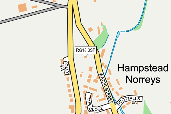 RG18 0SF map - OS OpenMap – Local (Ordnance Survey)