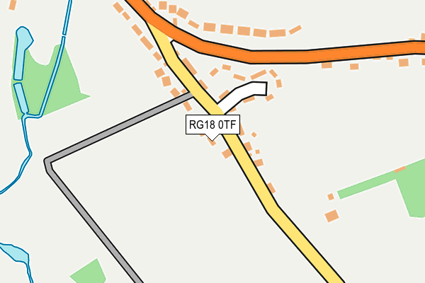 RG18 0TF map - OS OpenMap – Local (Ordnance Survey)