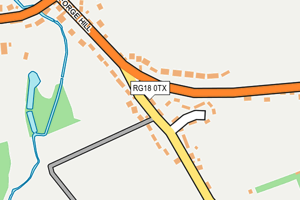 RG18 0TX map - OS OpenMap – Local (Ordnance Survey)
