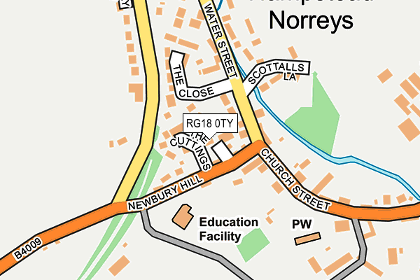 RG18 0TY map - OS OpenMap – Local (Ordnance Survey)