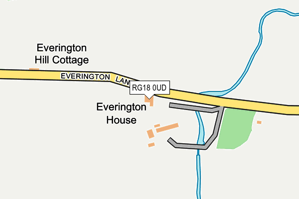 RG18 0UD map - OS OpenMap – Local (Ordnance Survey)