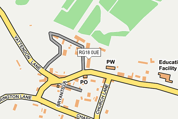 RG18 0UE map - OS OpenMap – Local (Ordnance Survey)