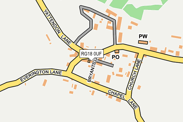 RG18 0UF map - OS OpenMap – Local (Ordnance Survey)