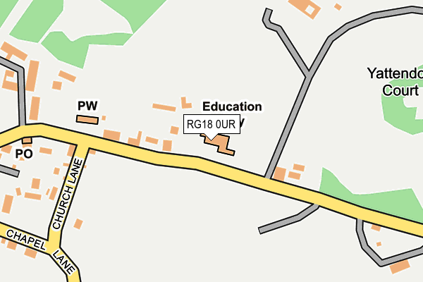 RG18 0UR map - OS OpenMap – Local (Ordnance Survey)