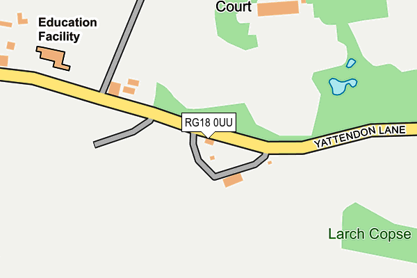 RG18 0UU map - OS OpenMap – Local (Ordnance Survey)