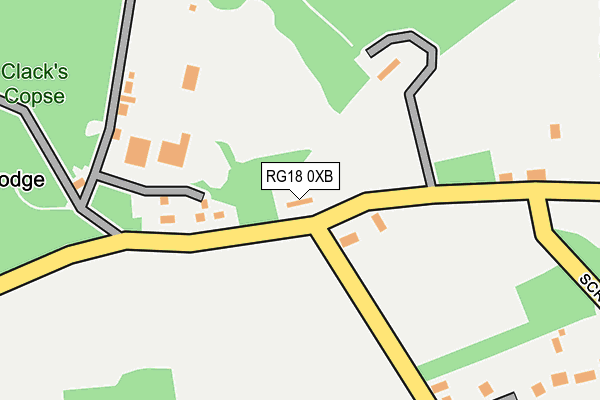 RG18 0XB map - OS OpenMap – Local (Ordnance Survey)