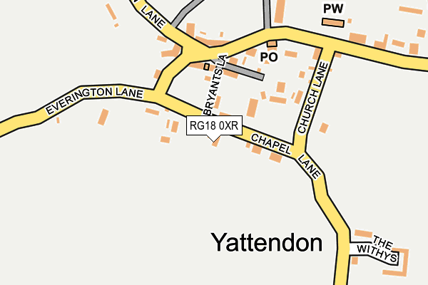 RG18 0XR map - OS OpenMap – Local (Ordnance Survey)