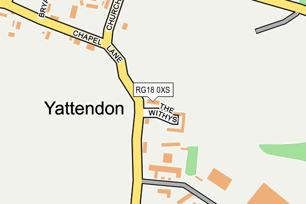 RG18 0XS map - OS OpenMap – Local (Ordnance Survey)