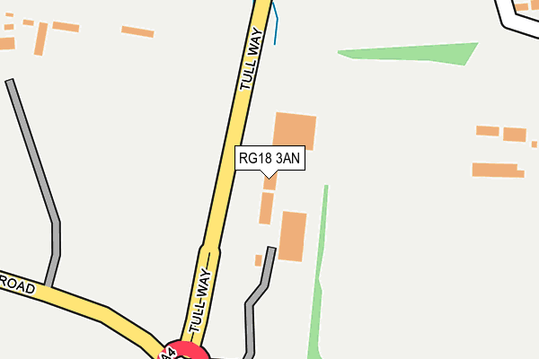 RG18 3AN map - OS OpenMap – Local (Ordnance Survey)