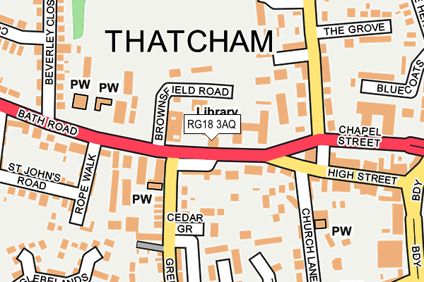 RG18 3AQ map - OS OpenMap – Local (Ordnance Survey)