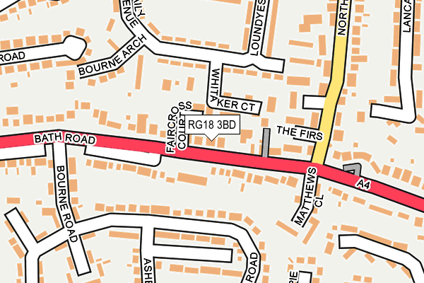 RG18 3BD map - OS OpenMap – Local (Ordnance Survey)