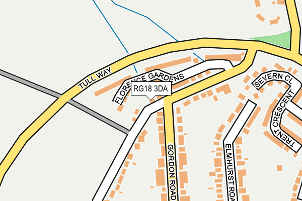 RG18 3DA map - OS OpenMap – Local (Ordnance Survey)