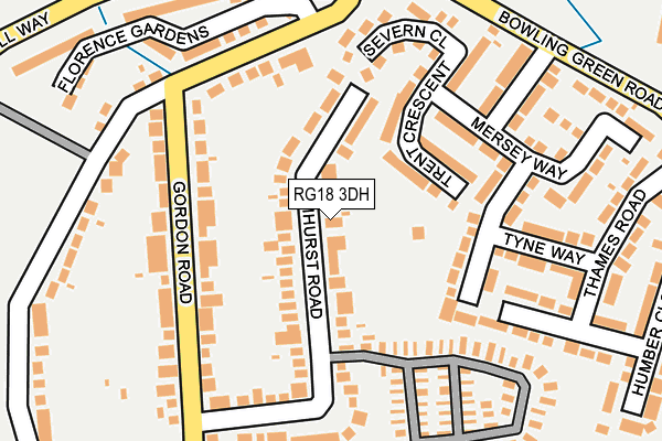 RG18 3DH map - OS OpenMap – Local (Ordnance Survey)