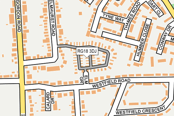 RG18 3DJ map - OS OpenMap – Local (Ordnance Survey)