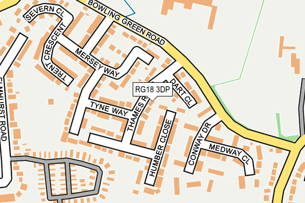 RG18 3DP map - OS OpenMap – Local (Ordnance Survey)