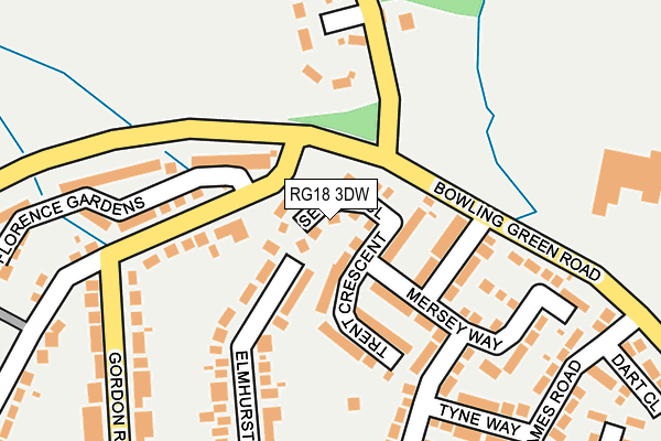 RG18 3DW map - OS OpenMap – Local (Ordnance Survey)