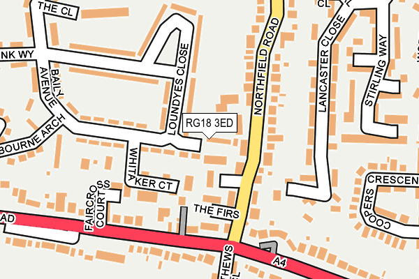 RG18 3ED map - OS OpenMap – Local (Ordnance Survey)