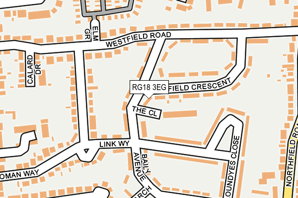 RG18 3EG map - OS OpenMap – Local (Ordnance Survey)