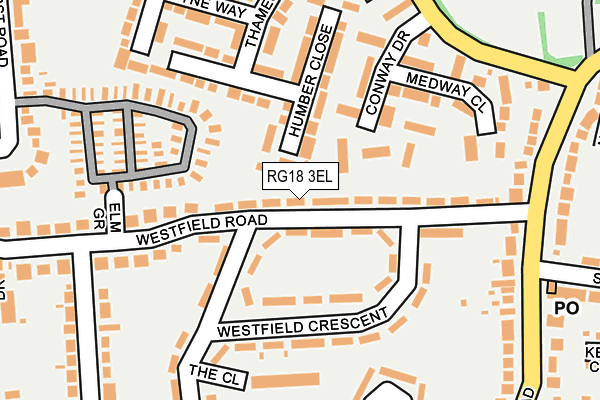 RG18 3EL map - OS OpenMap – Local (Ordnance Survey)