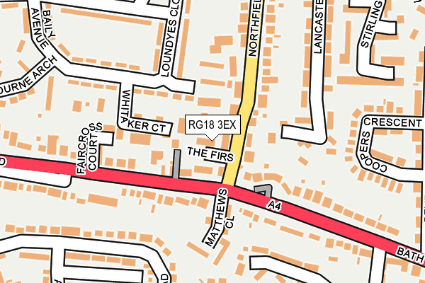 RG18 3EX map - OS OpenMap – Local (Ordnance Survey)
