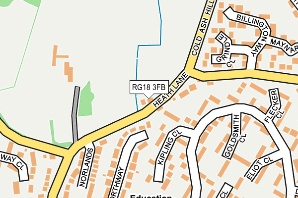 RG18 3FB map - OS OpenMap – Local (Ordnance Survey)