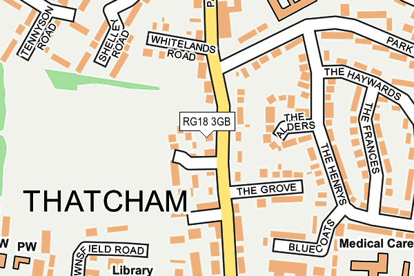 RG18 3GB map - OS OpenMap – Local (Ordnance Survey)