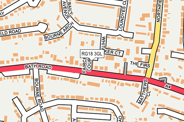 RG18 3GL map - OS OpenMap – Local (Ordnance Survey)