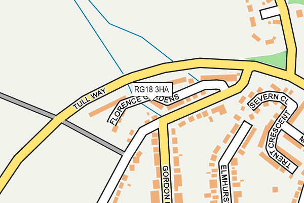 RG18 3HA map - OS OpenMap – Local (Ordnance Survey)