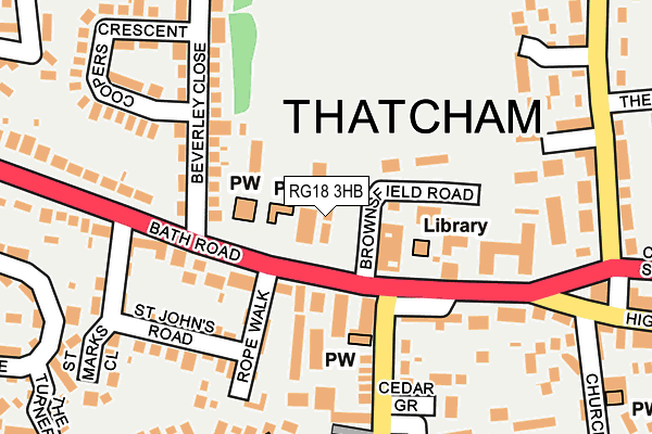 RG18 3HB map - OS OpenMap – Local (Ordnance Survey)