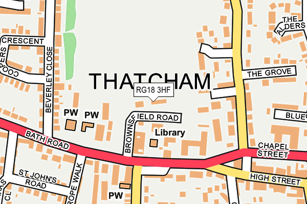 RG18 3HF map - OS OpenMap – Local (Ordnance Survey)