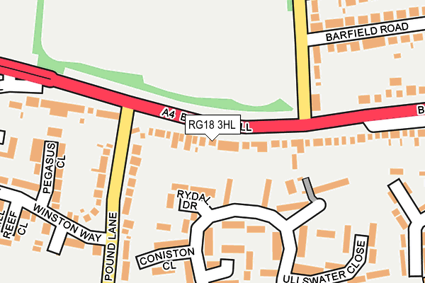 RG18 3HL map - OS OpenMap – Local (Ordnance Survey)