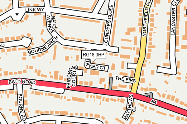 RG18 3HP map - OS OpenMap – Local (Ordnance Survey)