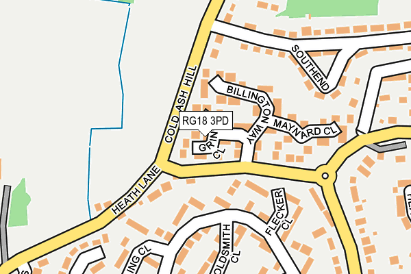 RG18 3PD map - OS OpenMap – Local (Ordnance Survey)