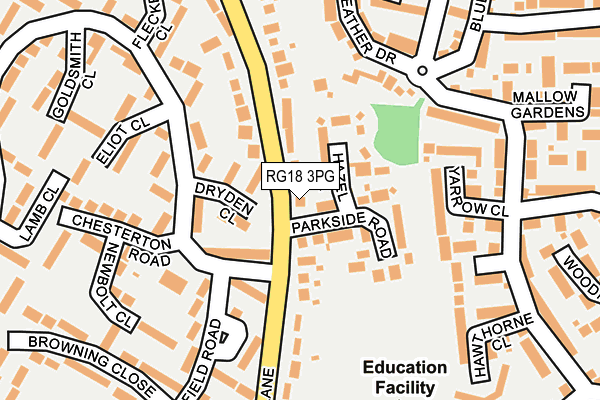 RG18 3PG map - OS OpenMap – Local (Ordnance Survey)