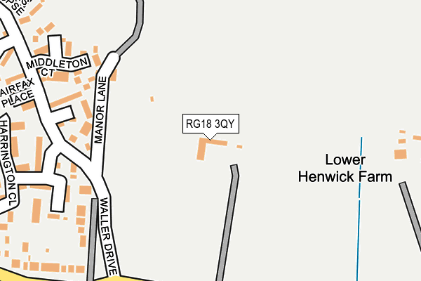 RG18 3QY map - OS OpenMap – Local (Ordnance Survey)