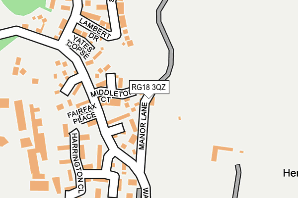 RG18 3QZ map - OS OpenMap – Local (Ordnance Survey)