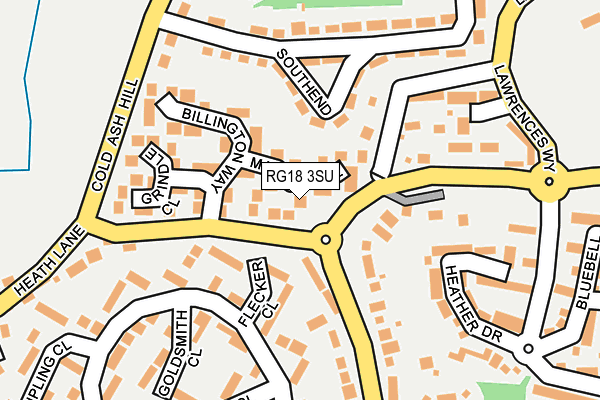 RG18 3SU map - OS OpenMap – Local (Ordnance Survey)