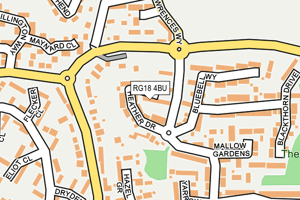 RG18 4BU map - OS OpenMap – Local (Ordnance Survey)