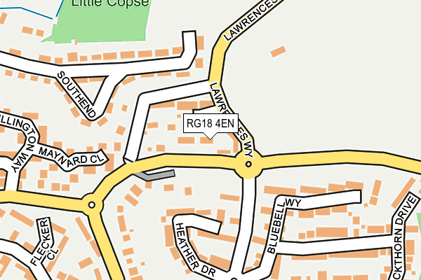 RG18 4EN map - OS OpenMap – Local (Ordnance Survey)