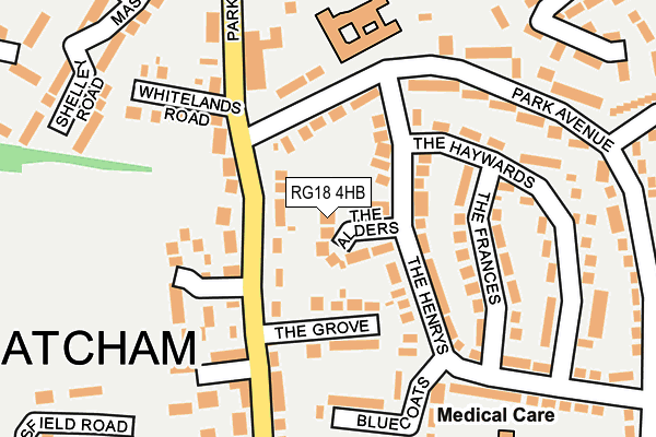 RG18 4HB map - OS OpenMap – Local (Ordnance Survey)