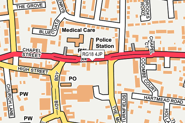 RG18 4JP map - OS OpenMap – Local (Ordnance Survey)