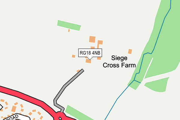 RG18 4NB map - OS OpenMap – Local (Ordnance Survey)